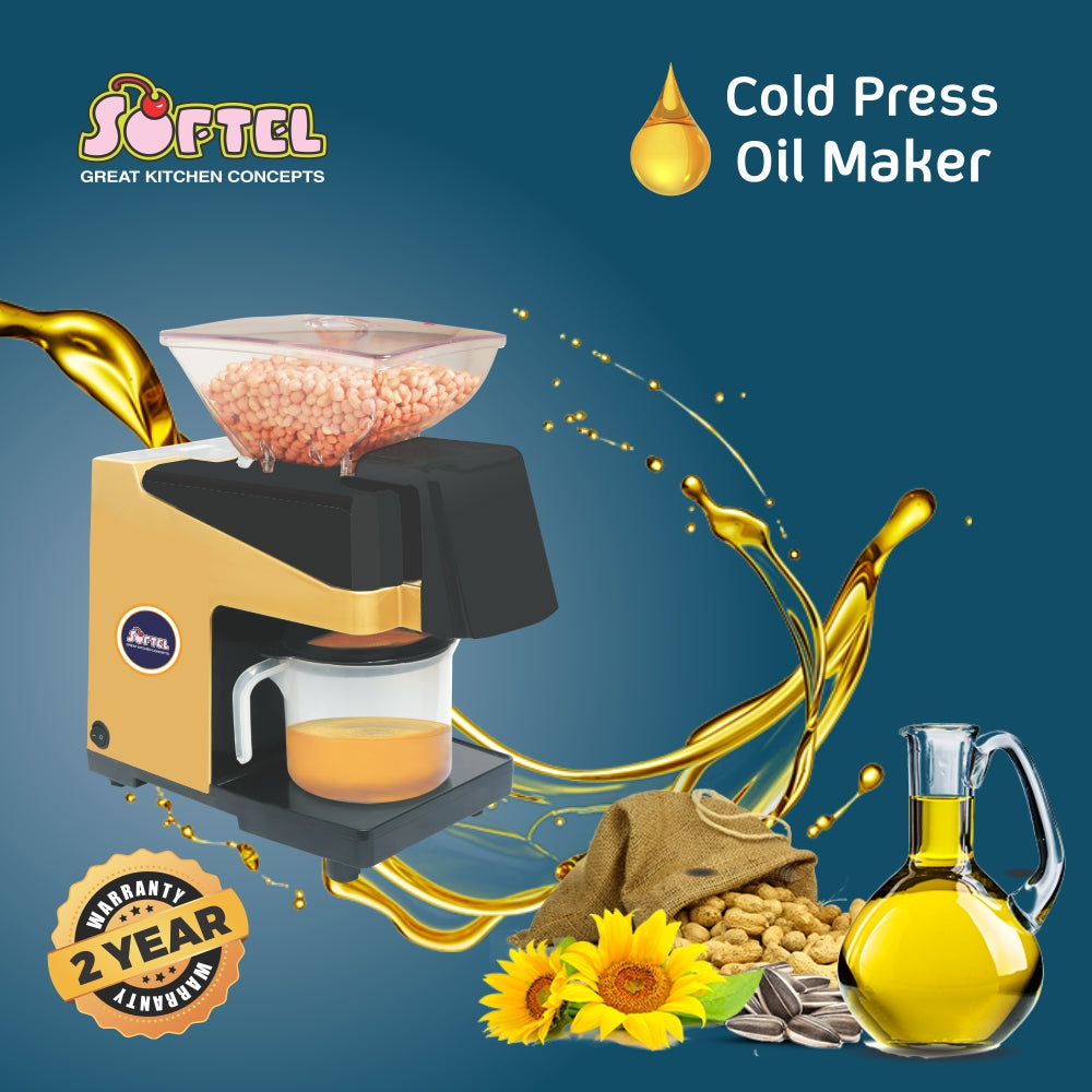 Softel Healthy Living Combo - Softel Millet Mill + Oil Maker with FREE Softel Viral Removable Handle Gift! | Set of 2 Pcs