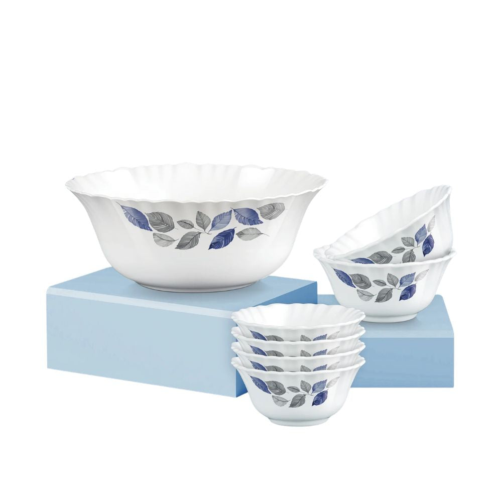 Treo Aurelia Collection Lunis Opalware Pudding Set | Set of 7 Pcs
