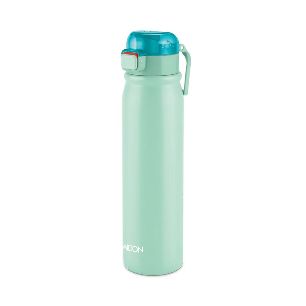 Milton Reva Stainless Steel Water Bottle with Twin Lid | Sip or Gulp | 1 Pc