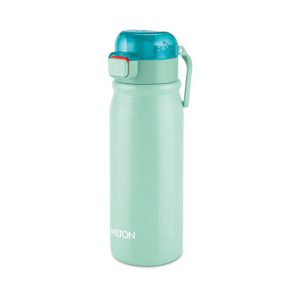 Milton Reva Stainless Steel Water Bottle with Twin Lid | Sip or Gulp | 1 Pc