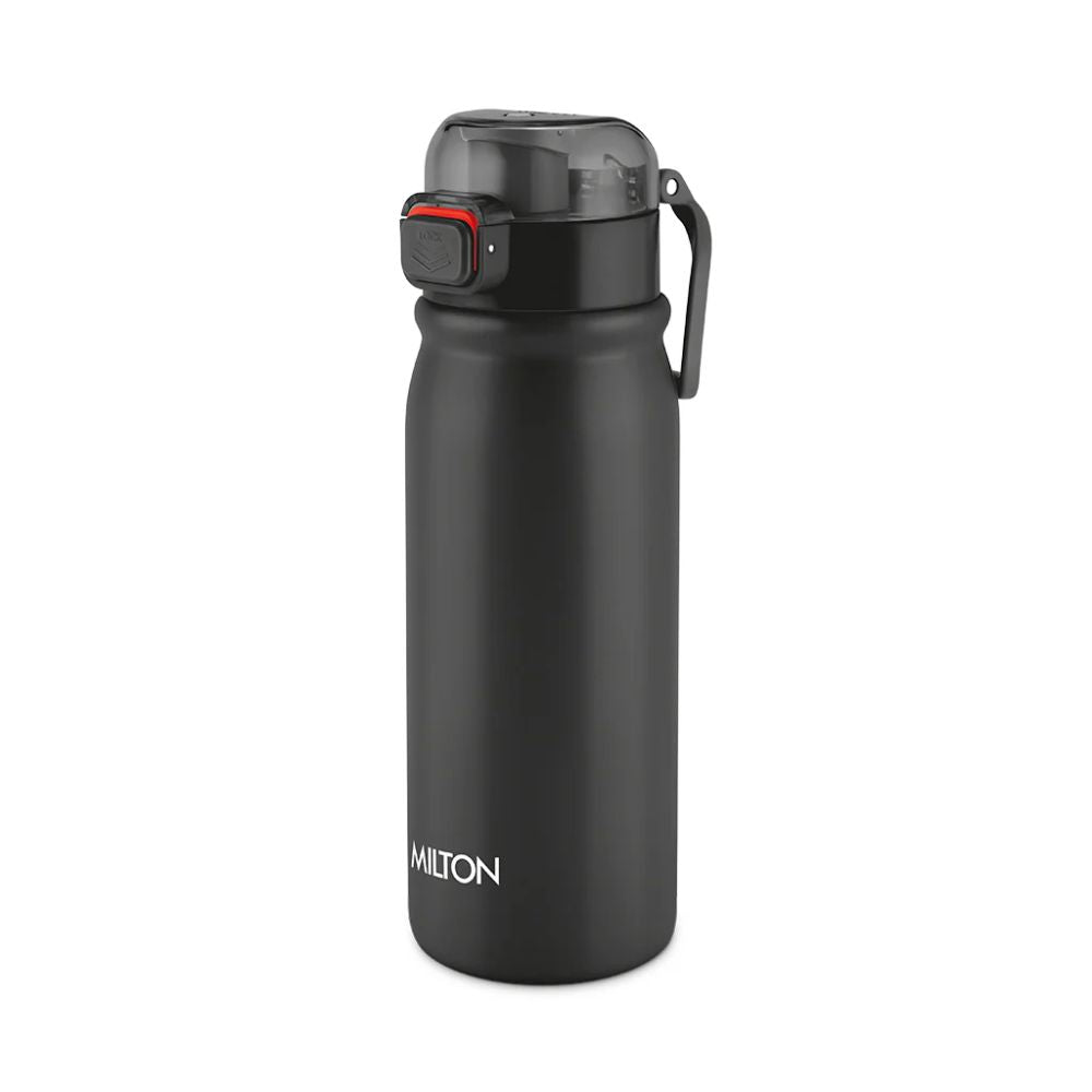 Milton Reva Stainless Steel Water Bottle with Twin Lid | Sip or Gulp | 1 Pc