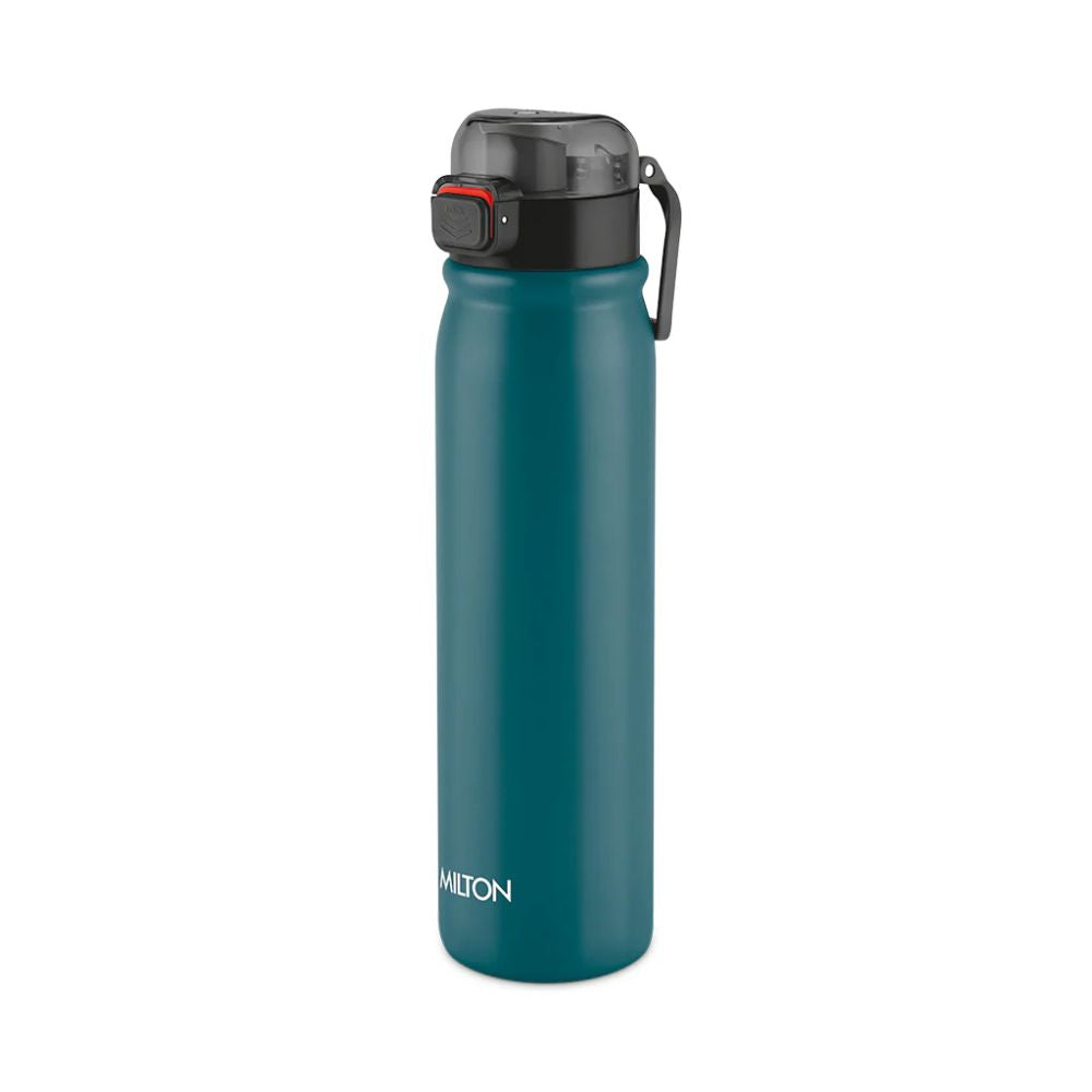 Milton Reva Stainless Steel Water Bottle with Twin Lid | Sip or Gulp | 1 Pc