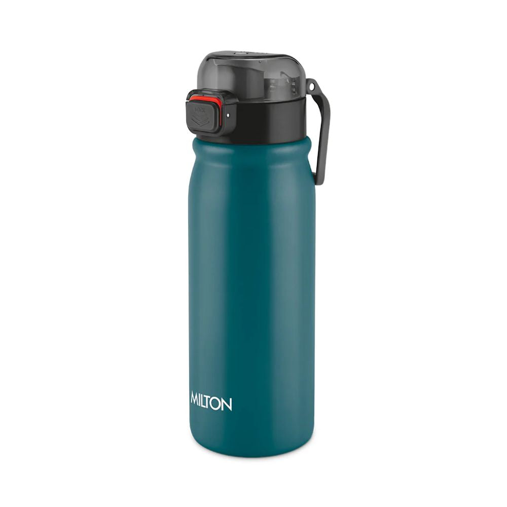Milton Reva Stainless Steel Water Bottle with Twin Lid | Sip or Gulp | 1 Pc