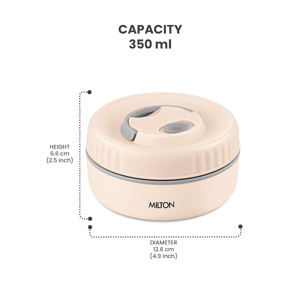 Milton Inner Steel Snack Box | Leak Proof with Air Vent | Tiffin Box for Kids