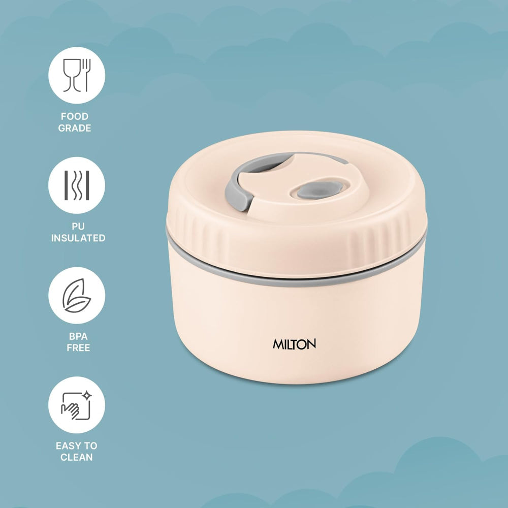 Milton Inner Steel Snack Box | Leak Proof with Air Vent | Tiffin Box for Kids