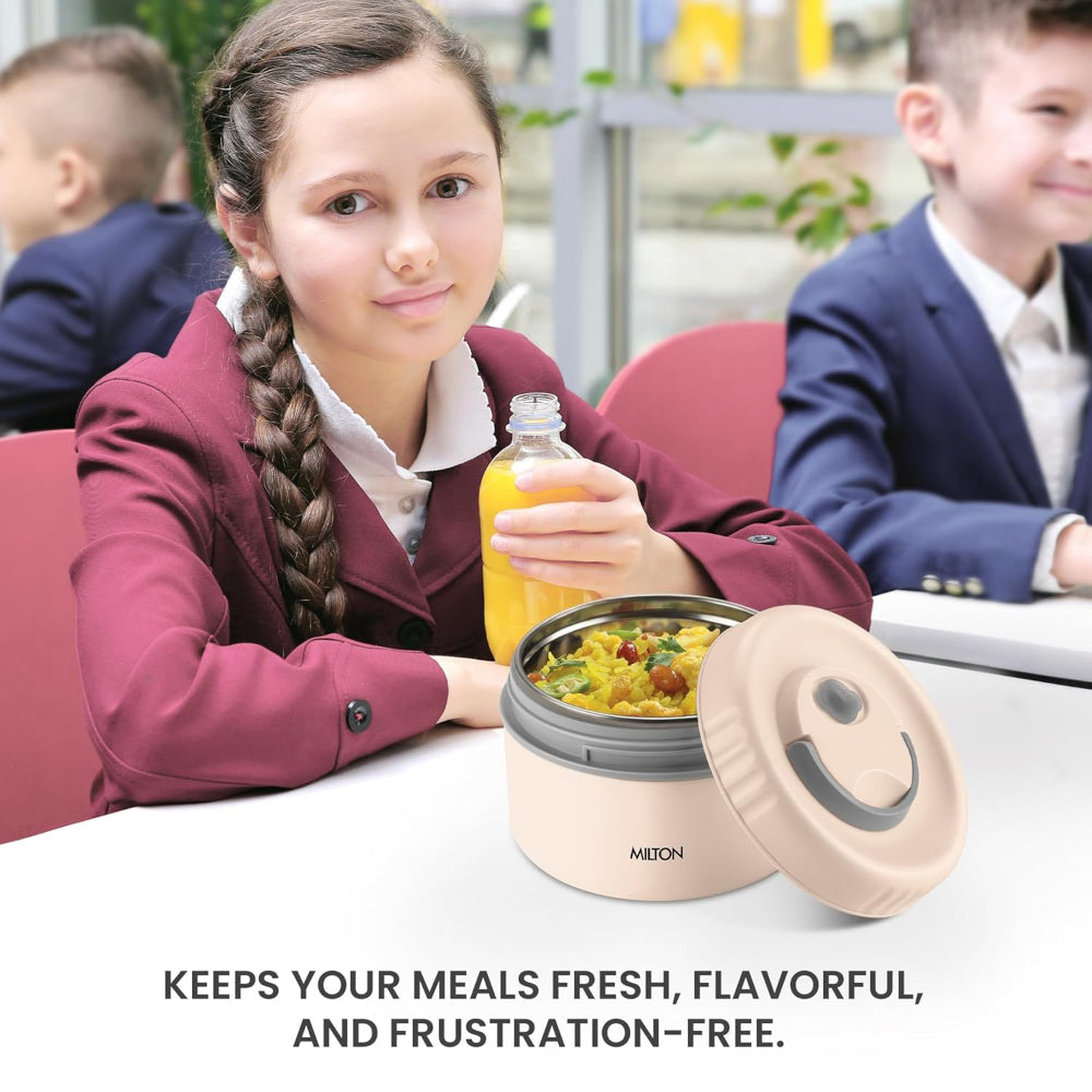 Milton Inner Steel Snack Box | Leak Proof with Air Vent | Tiffin Box for Kids