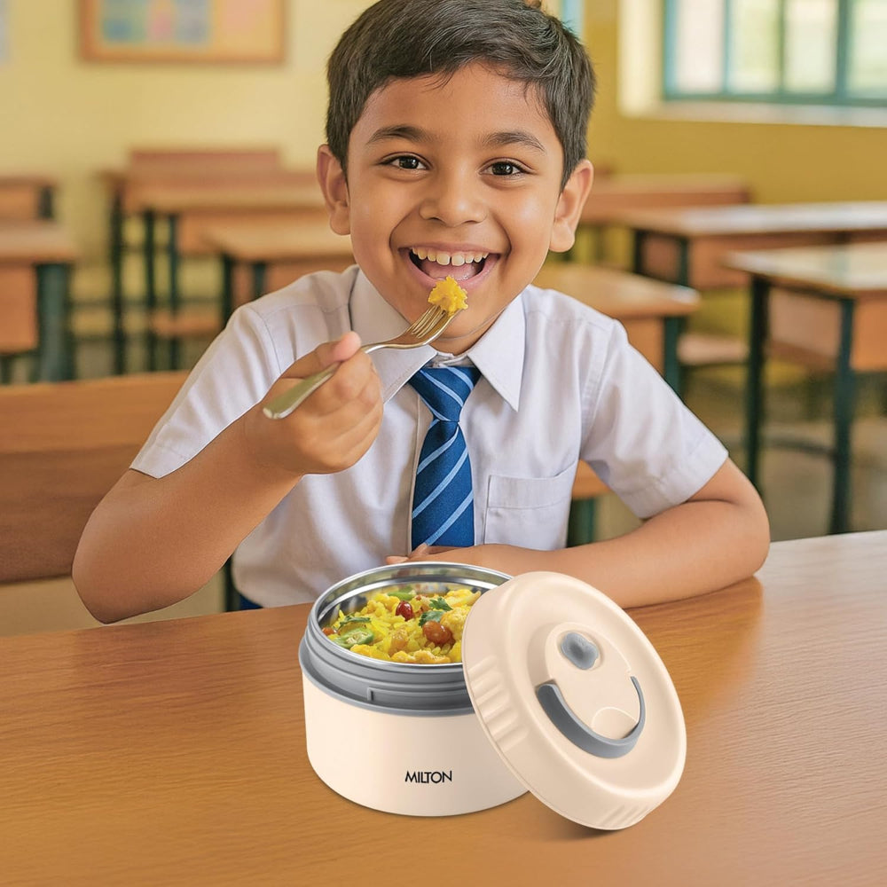 Milton Inner Steel Snack Box | Leak Proof with Air Vent | Tiffin Box for Kids