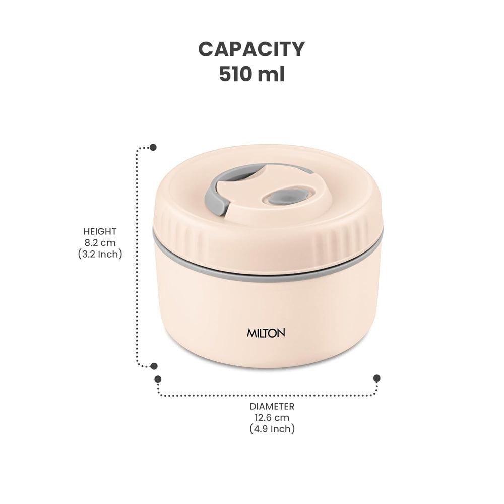 Milton Inner Steel Snack Box | Leak Proof with Air Vent | Tiffin Box for Kids