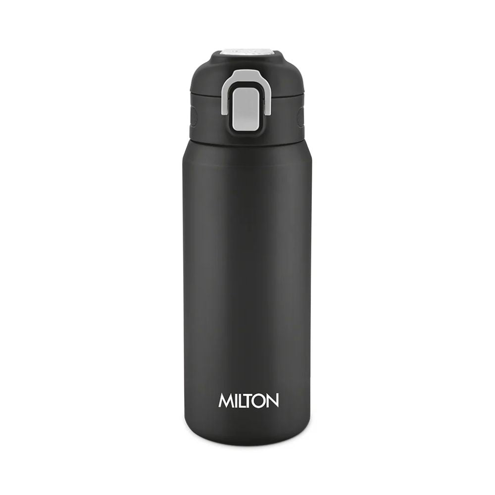 Milton Swing Thermosteel Water Bottle with One Touch Safety Lock | Hot & Cold | 1 Pc