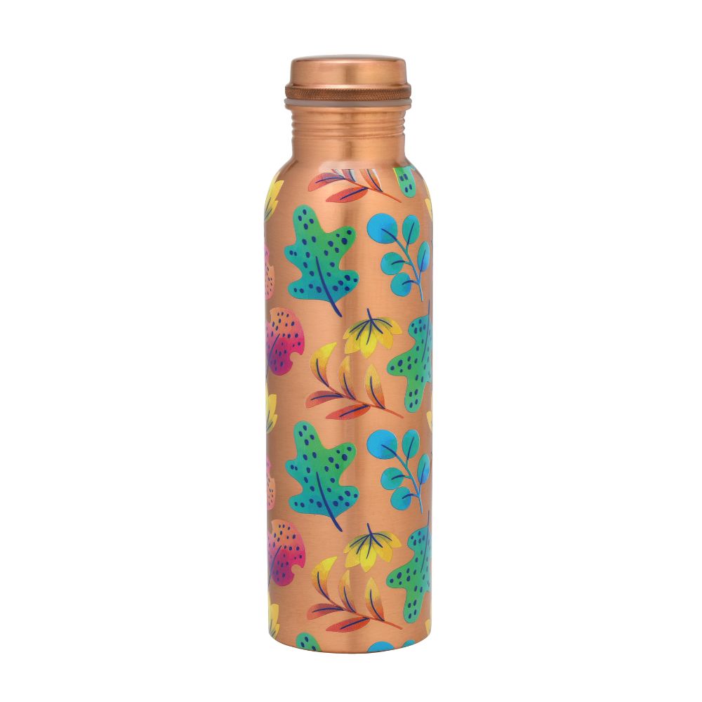 Lacoppera Copper 3D Mist Texture Printed 900 ML Water Bottle | 1 Pc