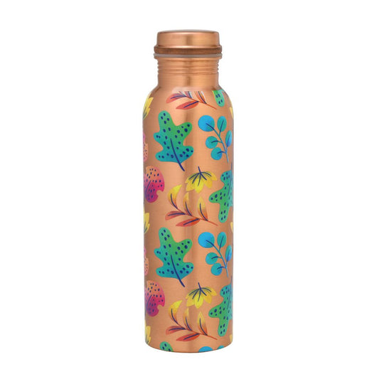 Lacoppera Copper 3D Mist Texture Printed 900 ML Water Bottle | 1 Pc