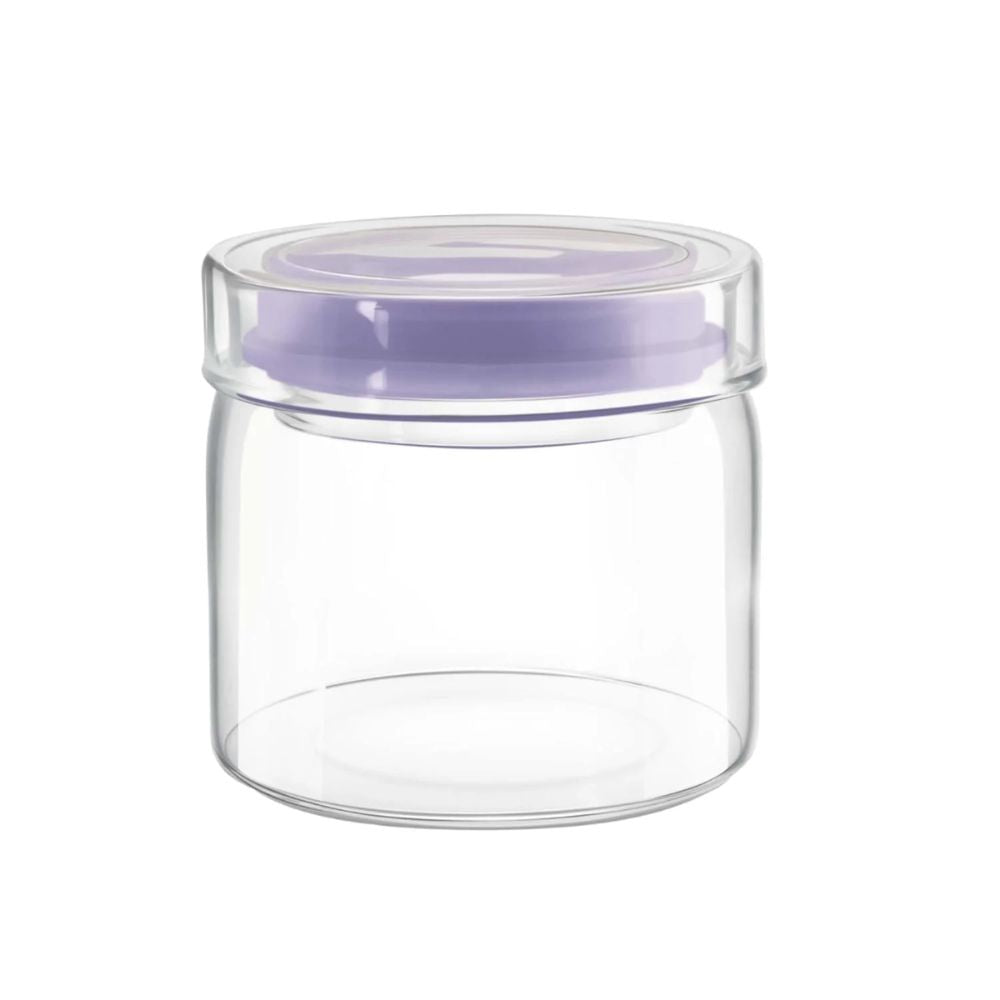 Treo Borosilicate Glass Alin Jar with Glass Lid | Transparent | Microwave Safe