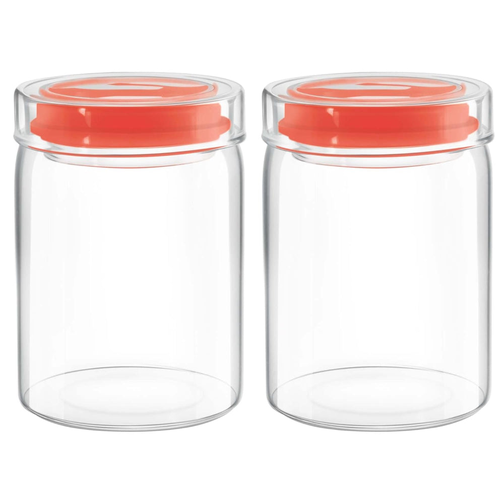 Treo Borosilicate Glass Alin Jar with Glass Lid | Transparent | Microwave Safe