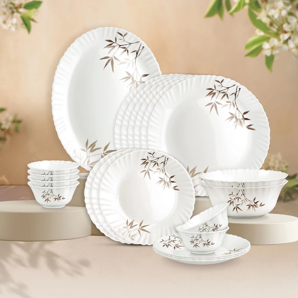 Treo Aurelia Collection Opalware Dinner Set | Set of 21 Pcs