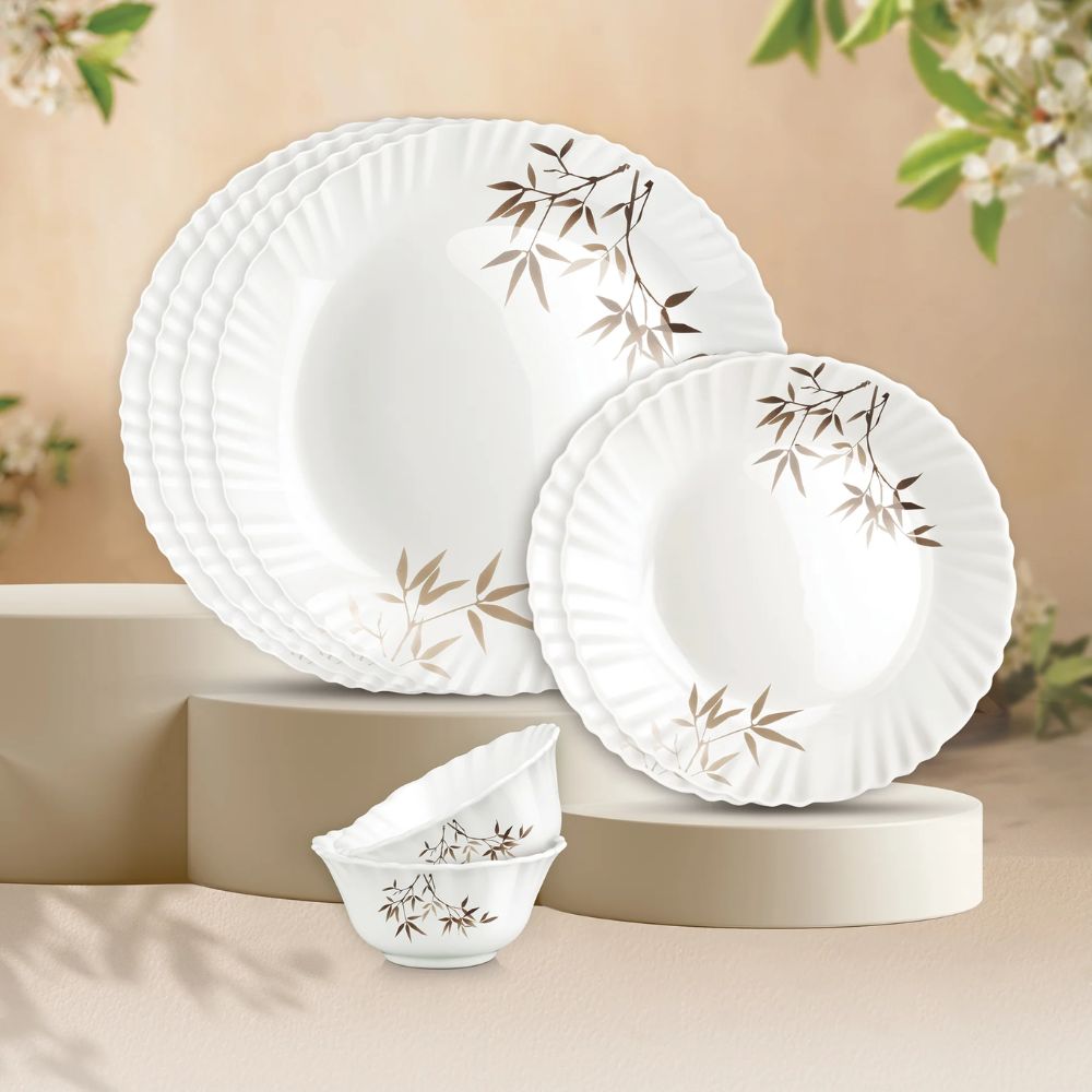 Treo Aurelia Collection Opalware Dinner Set | Set of 6 Pcs