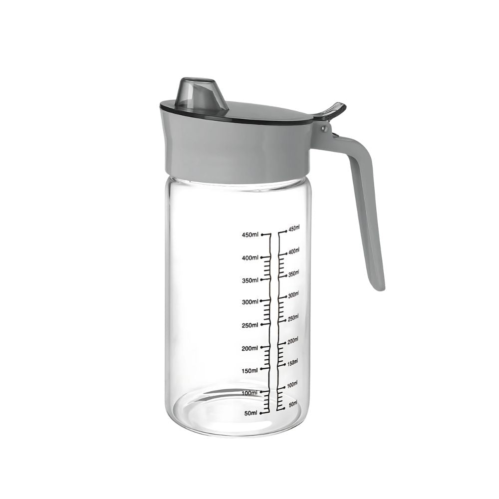 Treo Flow Borosilicate Glass Oil Dispenser | Transparent | 1 Pc
