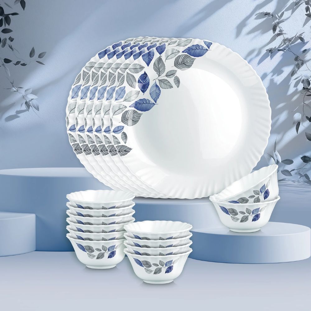 Treo Aurelia Collection Opalware Dinner Set | Set of 18 Pcs