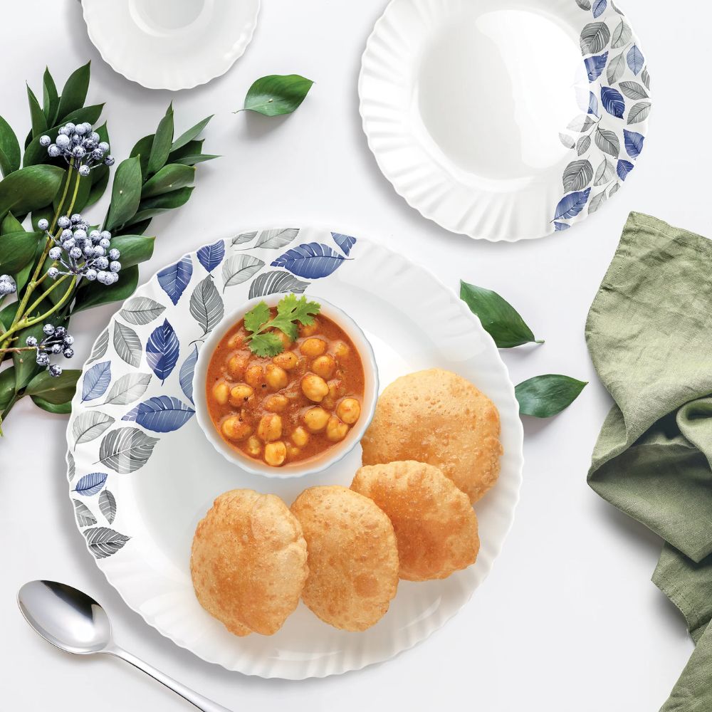 Treo Aurelia Collection Opalware Dinner Set with Soup Bowl | Set of 27 Pcs
