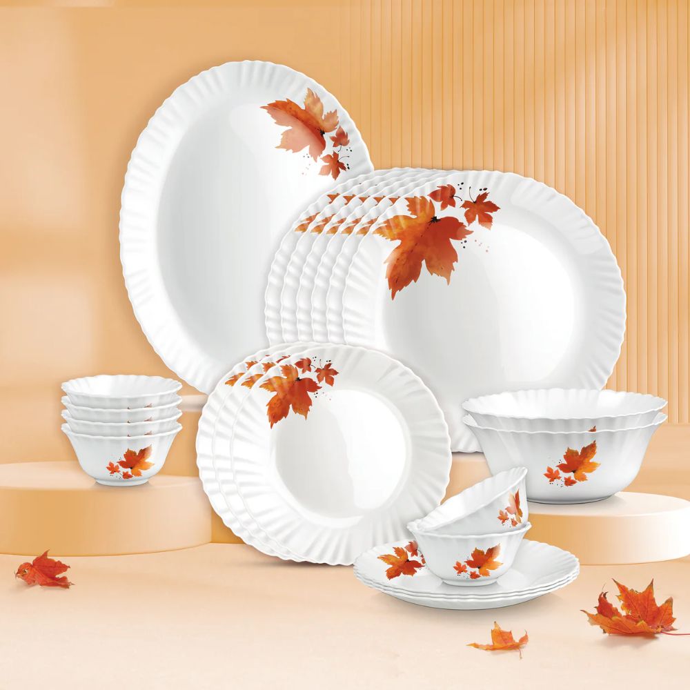 Treo Aurelia Collection Opalware Dinner Set | Set of 21 Pcs