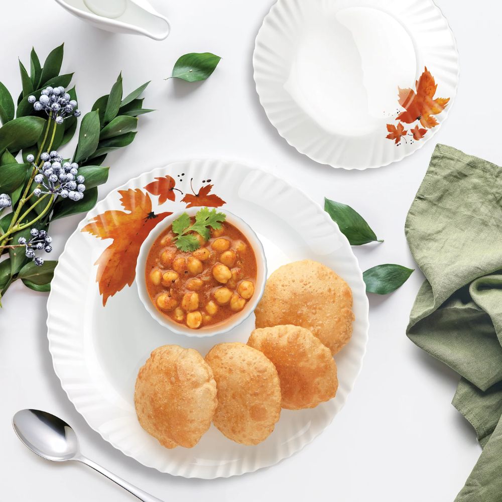 Treo Aurelia Collection Opalware Dinner Set with Soup Bowl | Set of 27 Pcs