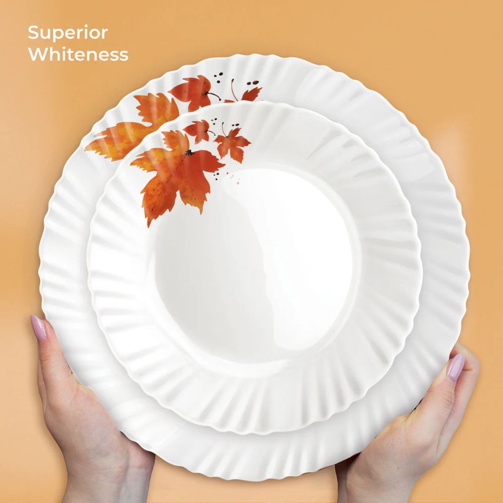 Treo Aurelia Collection Opalware Dinner Set | Set of 18 Pcs
