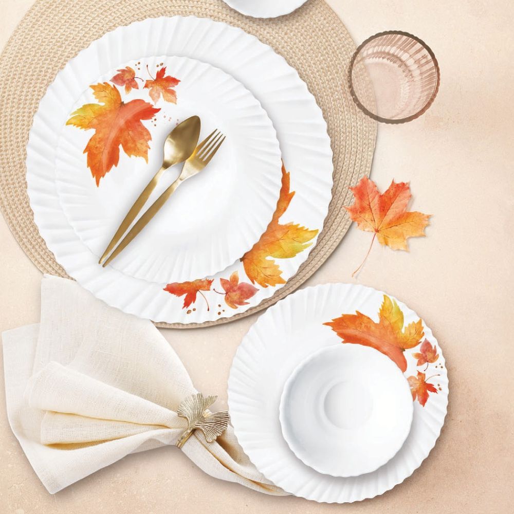 Treo Aurelia Collection Opalware Dinner Set | Set of 6 Pcs