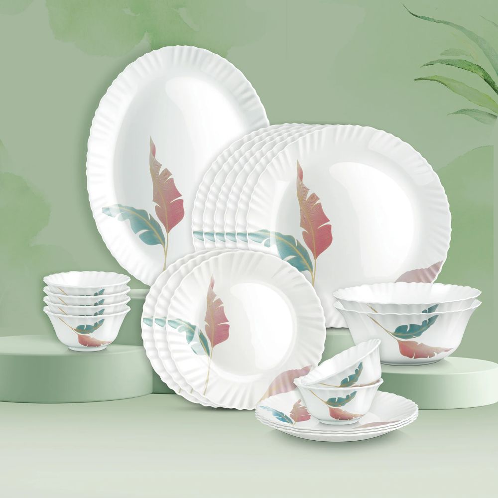 Treo Aurelia Collection Opalware Dinner Set | Set of 21 Pcs