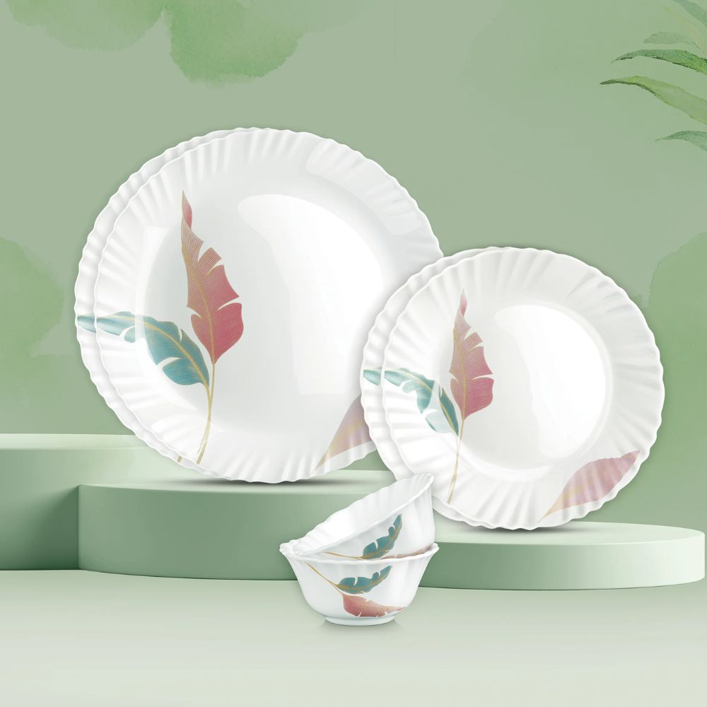 Treo Aurelia Collection Opalware Dinner Set | Set of 6 Pcs
