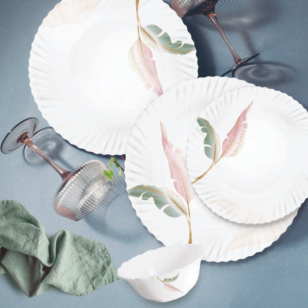 Treo Aurelia Collection Opalware Dinner Set | Set of 6 Pcs
