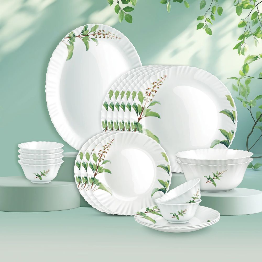 Treo Aurelia Collection Opalware Dinner Set | Set of 21 Pcs