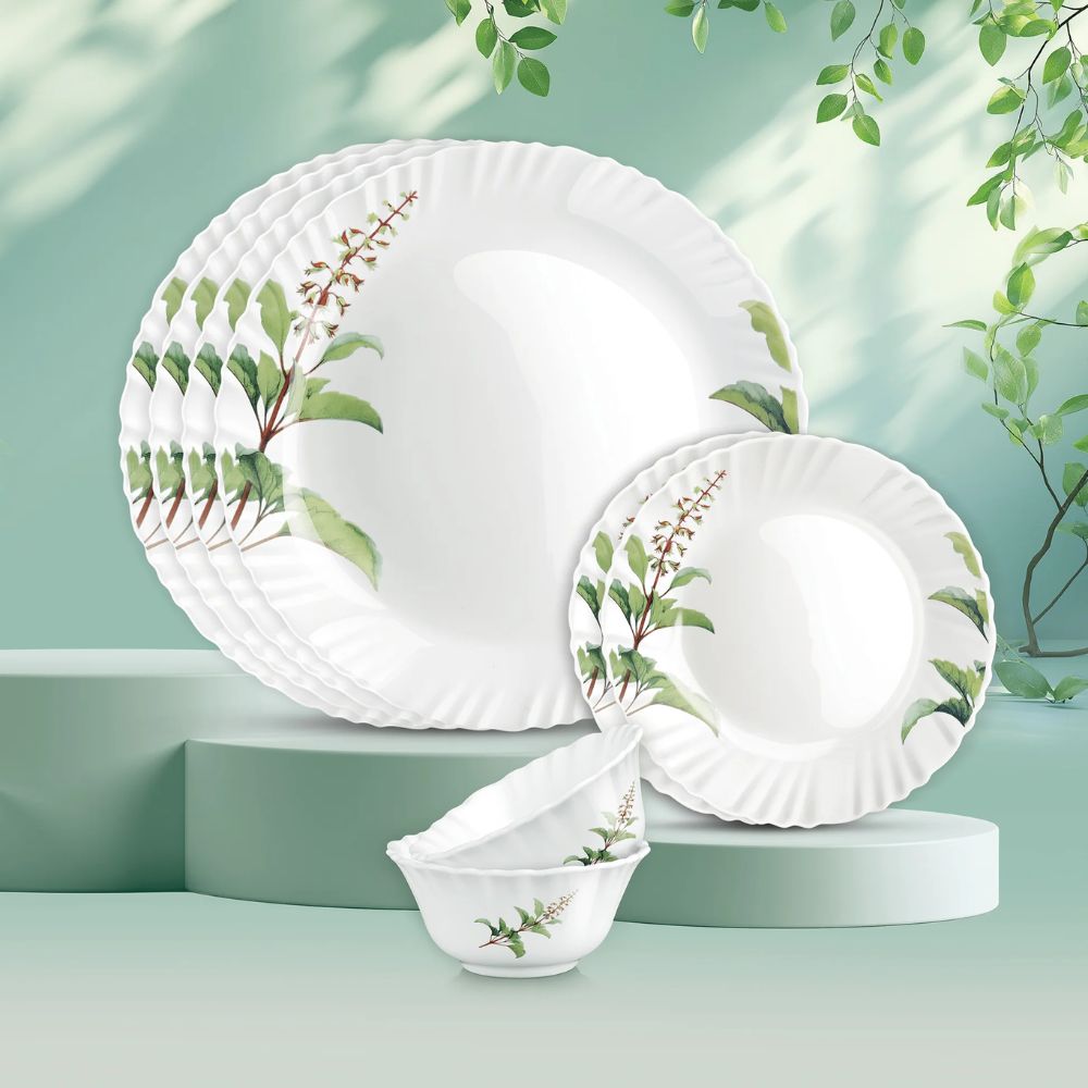 Treo Aurelia Collection Opalware Dinner Set | Set of 6 Pcs