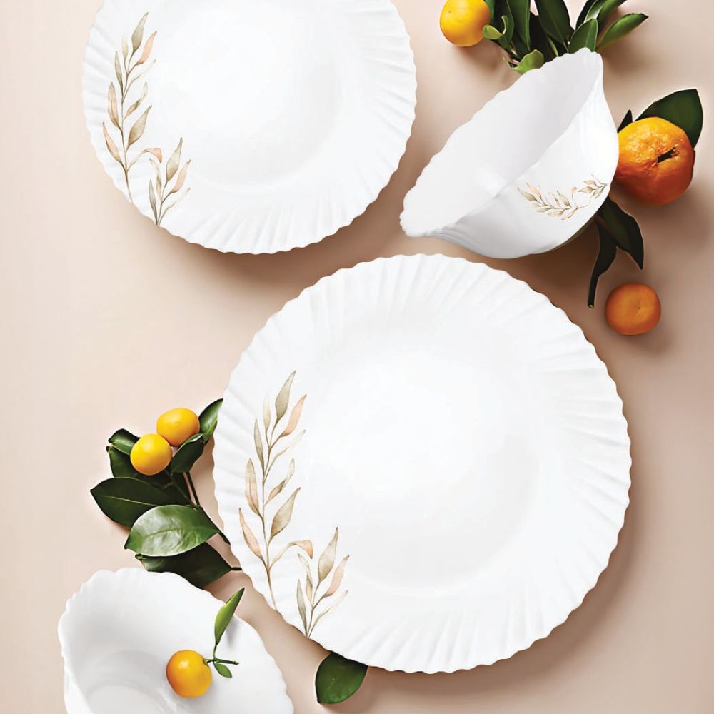 Treo Aurelia Collection Opalware Dinner Set | Set of 6 Pcs