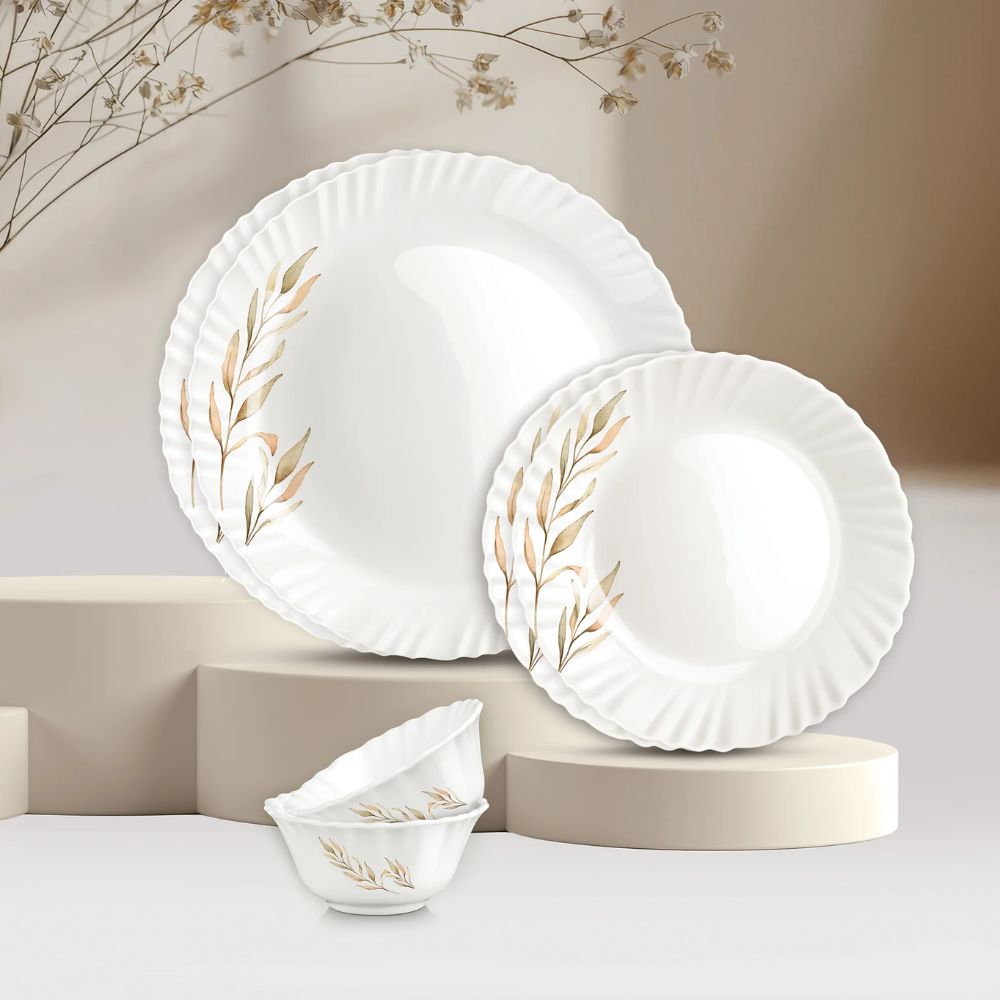 Treo Aurelia Collection Opalware Dinner Set | Set of 6 Pcs