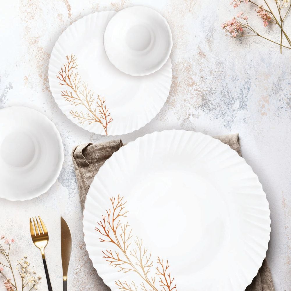 Treo Aurelia Collection Opalware Dinner Set | Set of 6 Pcs