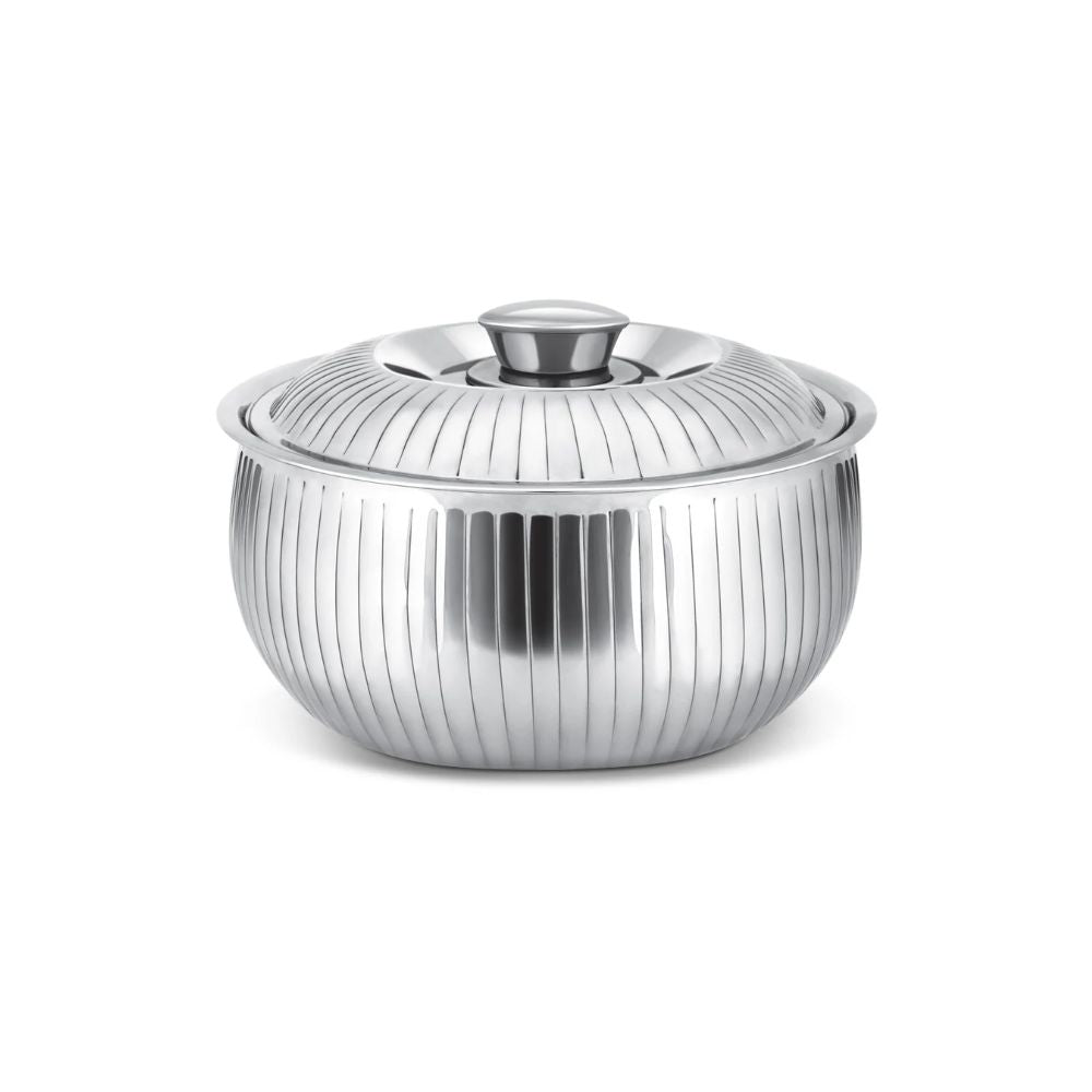 Milton Tulip Insulated Stainless Steel Casserole | Silver
