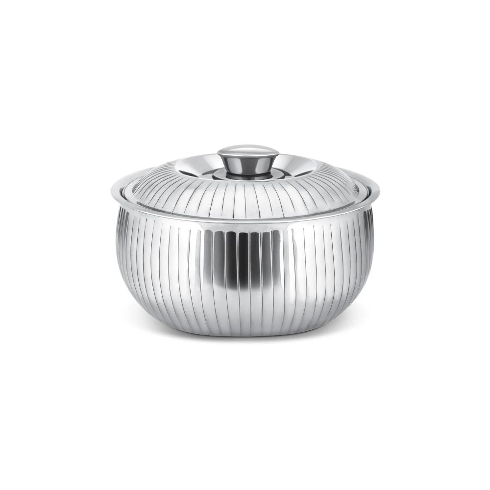 Milton Tulip Insulated Stainless Steel Casserole | Silver