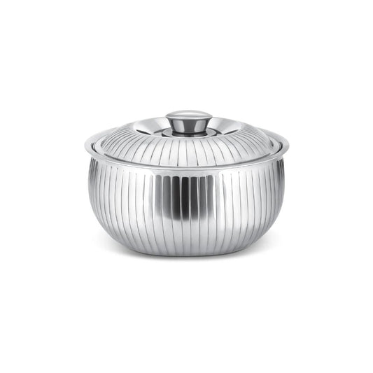 Milton Tulip Insulated Stainless Steel Casserole | Silver