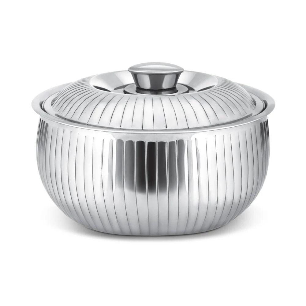 Milton Tulip Insulated Stainless Steel Casserole | Silver