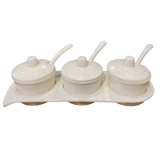 Terraware Melamine Chinese Sauce Set Glossy | Marfil