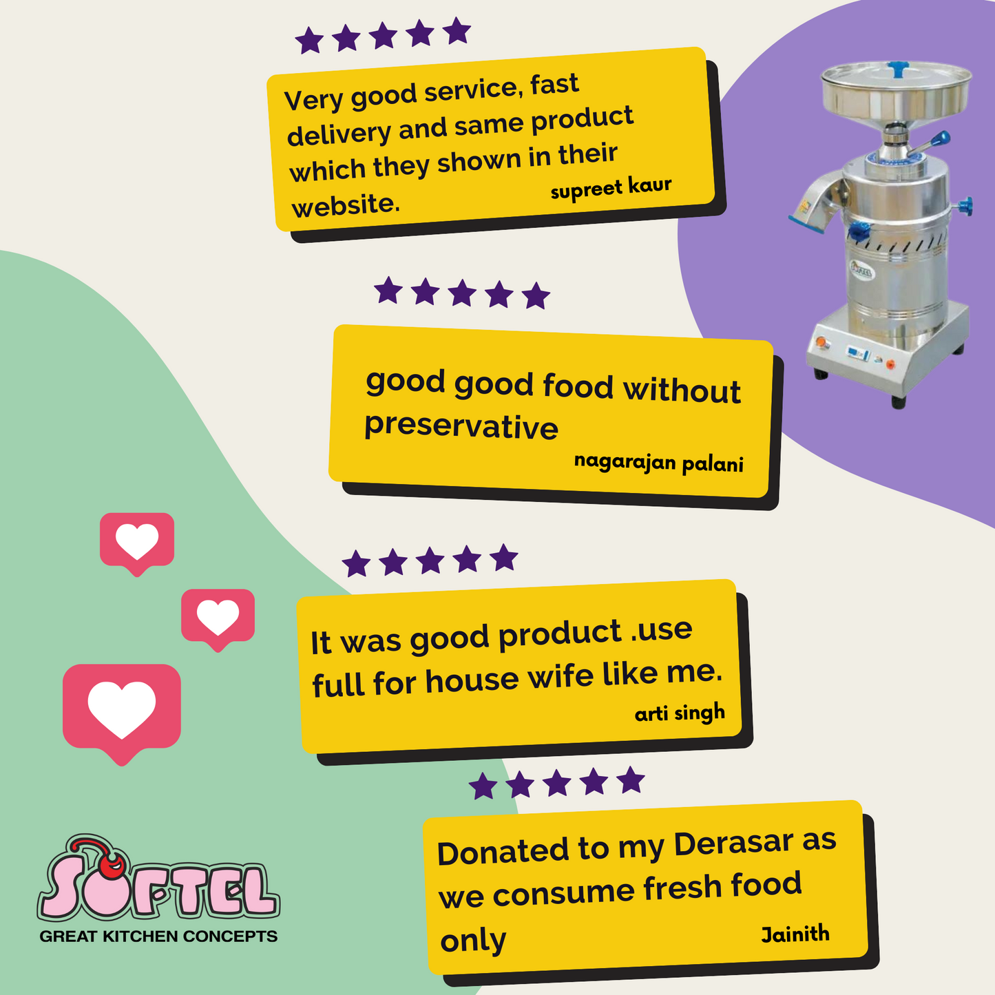 Softel Atta Chakki Domestic Stone Flour Mill Atta Chakki/Ghar Ghanti - SOF0017