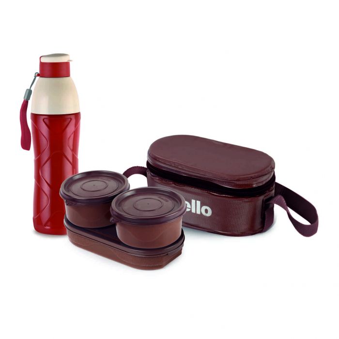 Cello Zest Gift Set – Insulated Tiffin Box with Bottle | Set of 2 Pcs
