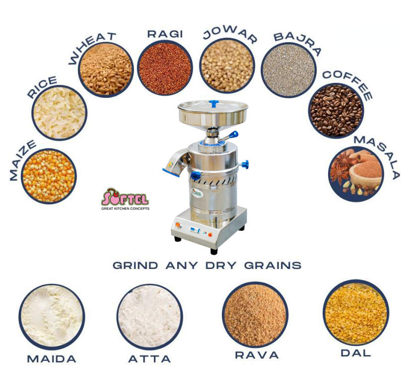Softel Atta Chakki Domestic Stone Flour Mill Atta Chakki/Ghar Ghanti - SOF0017